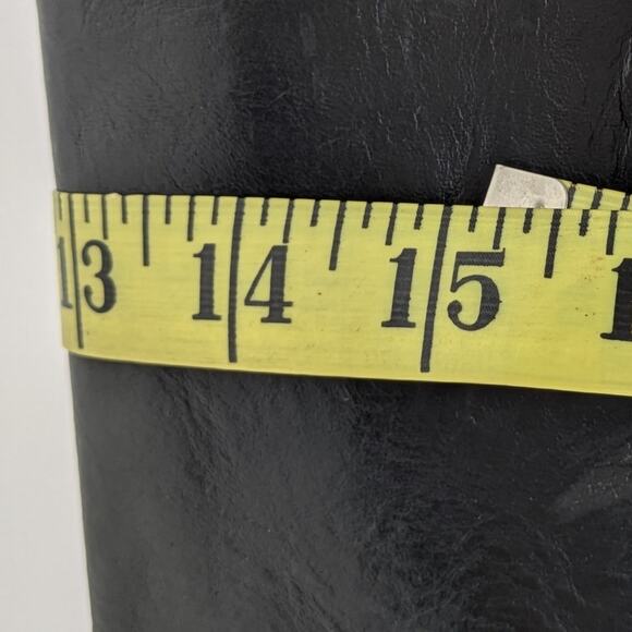 Frye Melissa Button Boots 7.5 Black Leather Tall Riding Knee High Equestrian - Picture 15 of 16